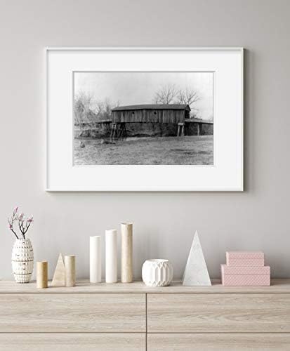 תמונות אינסופיות צילום: גשר מקורה ישן, 1861, ליווינגסטון, אל, מחוז סאמטר | רביית צילום וינטג 'מוכנה למסגרת